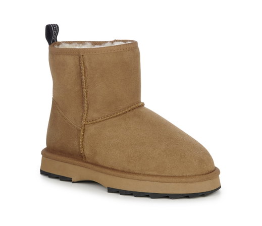 EMU Australia Winter Boots Sharky Mini (Sheepskin, serrated rubber outsole) brown ladies